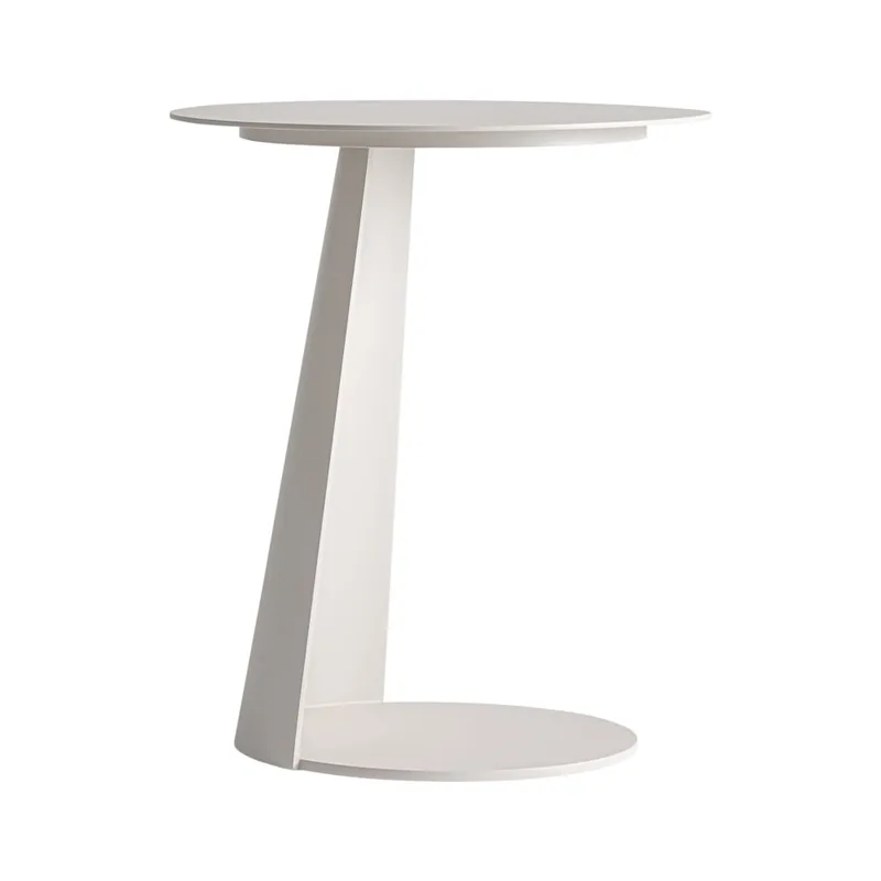 Table basse en aluminium beige  en 40x40x48 cm