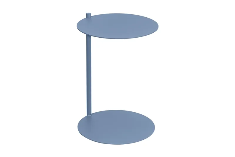 Table d'appoint en acier peint par poudrage, bleu clair