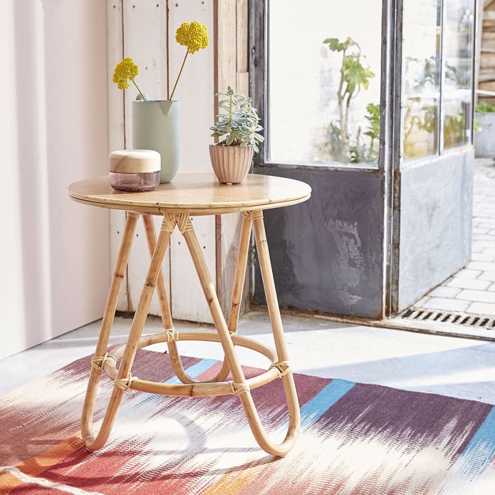 Berah Getah, table d’appoint en rotin, photo du marchand
