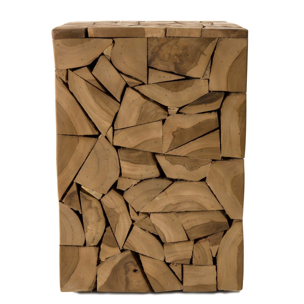 Macabane, table d’appoint en bois massif, photo du marchand