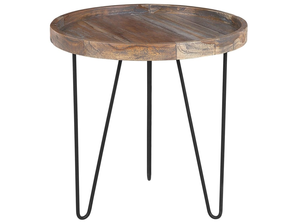 Beliani, table d’appoint en bois, photo du marchand