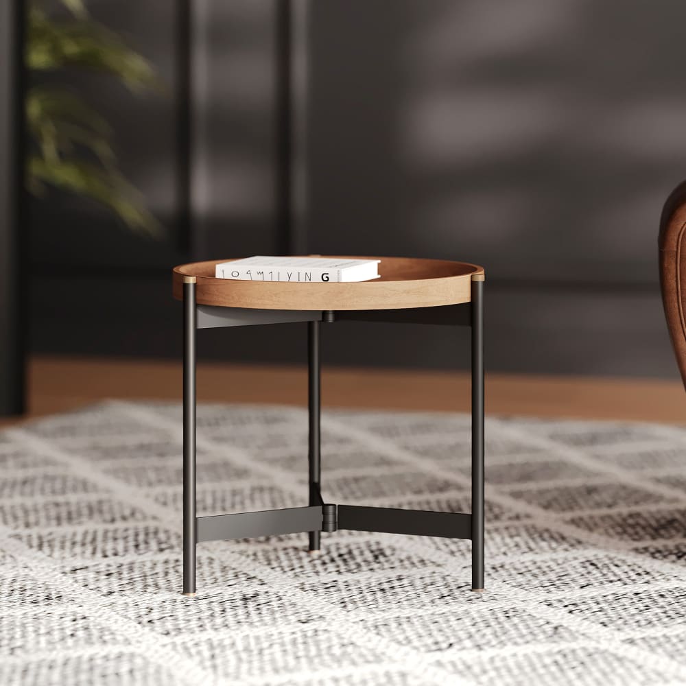 Maison Pavane, table d’appoint en bois, photo du marchand