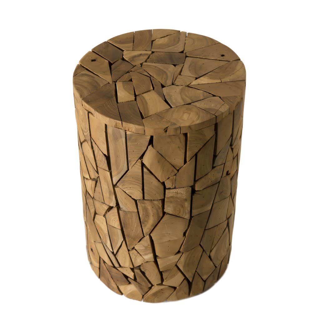 Macabane, table d’appoint en bois massif, photo du marchand