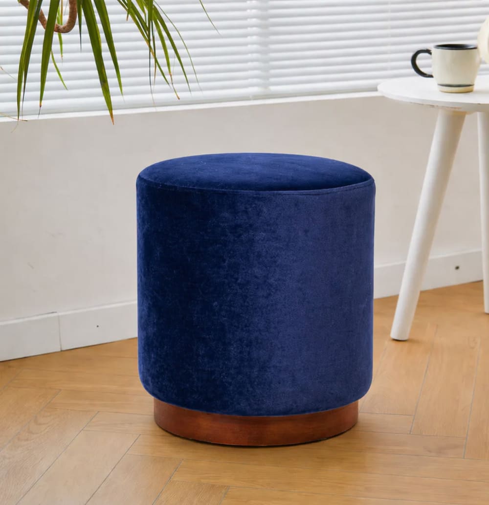 Nordlys, pouf en tissu ou velours, photo du marchand