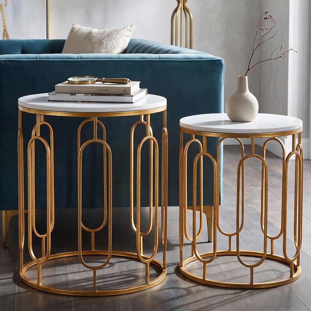 Mauro Ferretti, table d’appoint en métal, photo du marchand