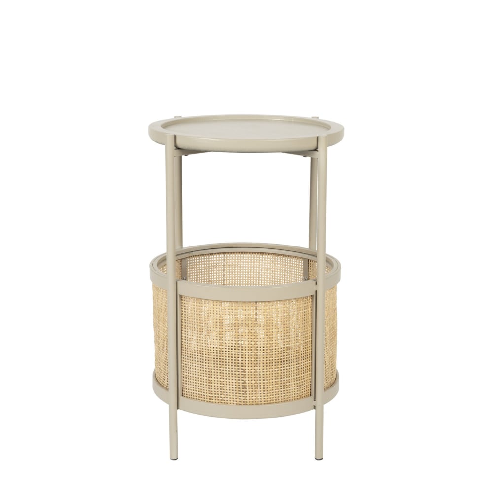 Table d’appoint en rotin, photo du marchand