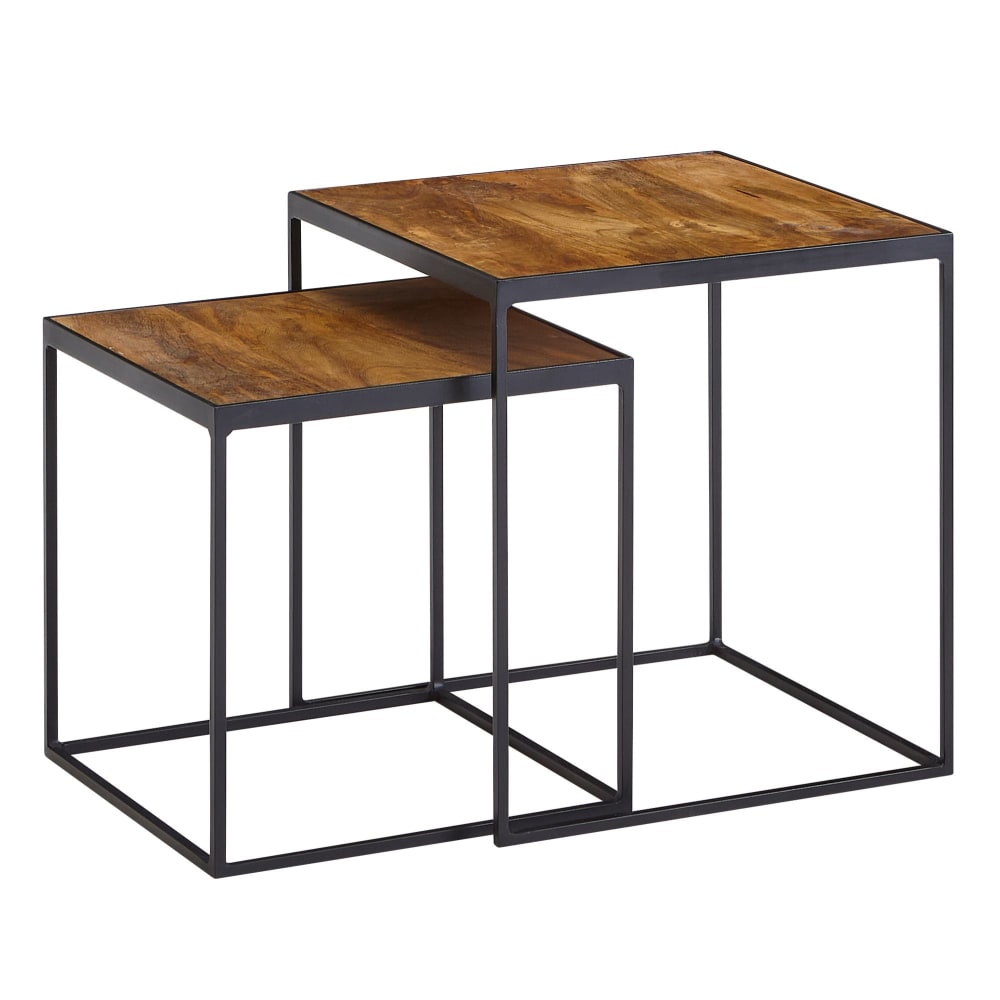 FineBuy, tables gigognes en bois massif, photo du marchand