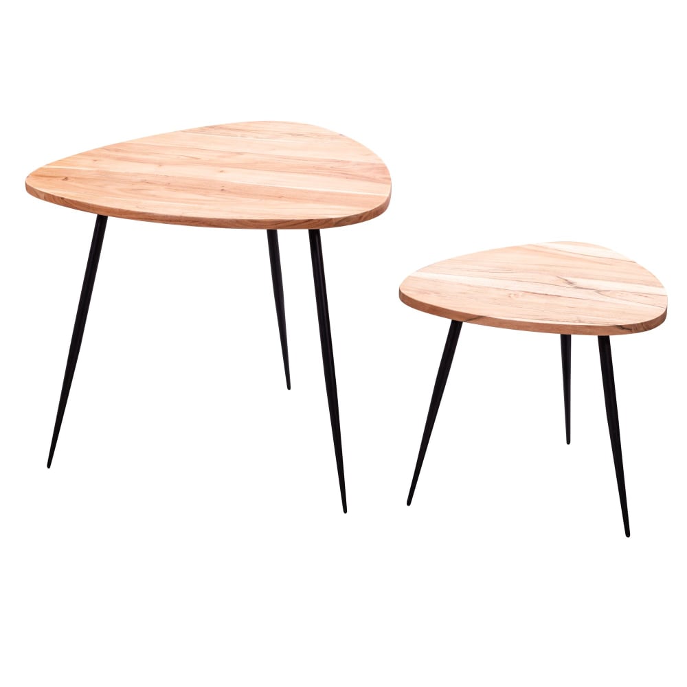 FineBuy, tables gigognes en bois, photo du marchand