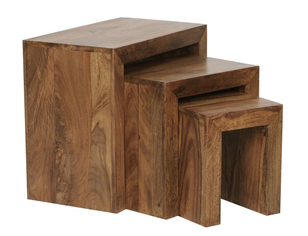 FineBuy, tables gigognes en bois, photo du marchand