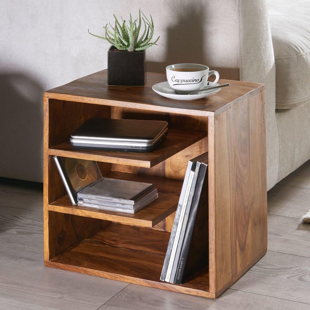 FineBuy, table d’appoint en bois, photo du marchand
