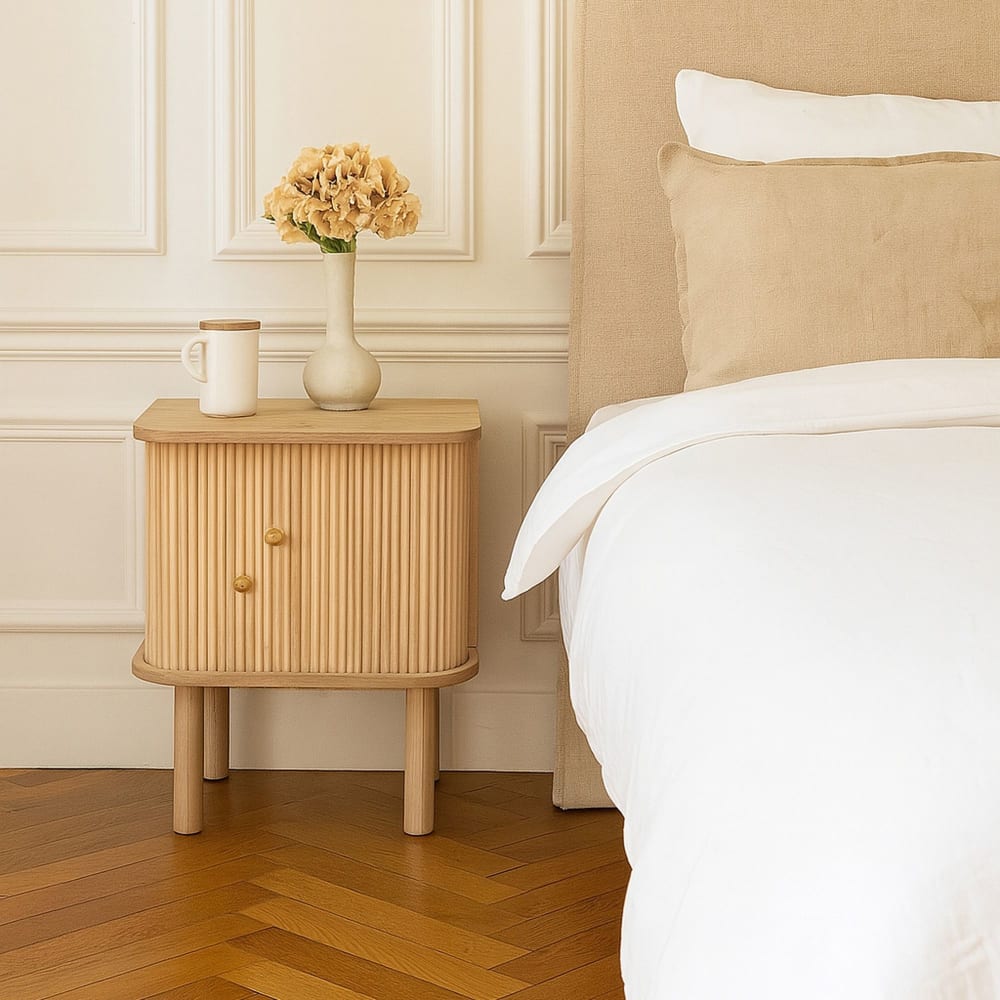 Now’s Home, table d’appoint en bois, photo du marchand