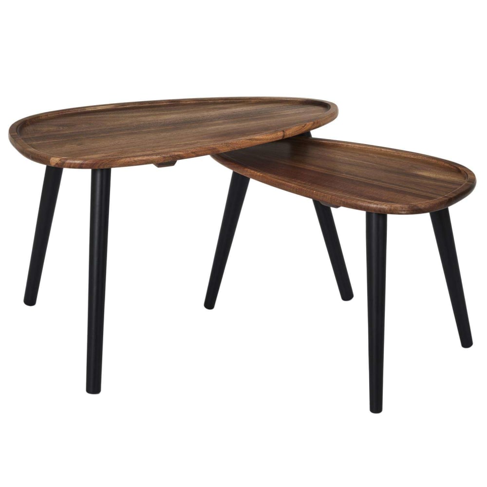 The Home Deco Factory, tables gigognes en bois massif, photo du marchand