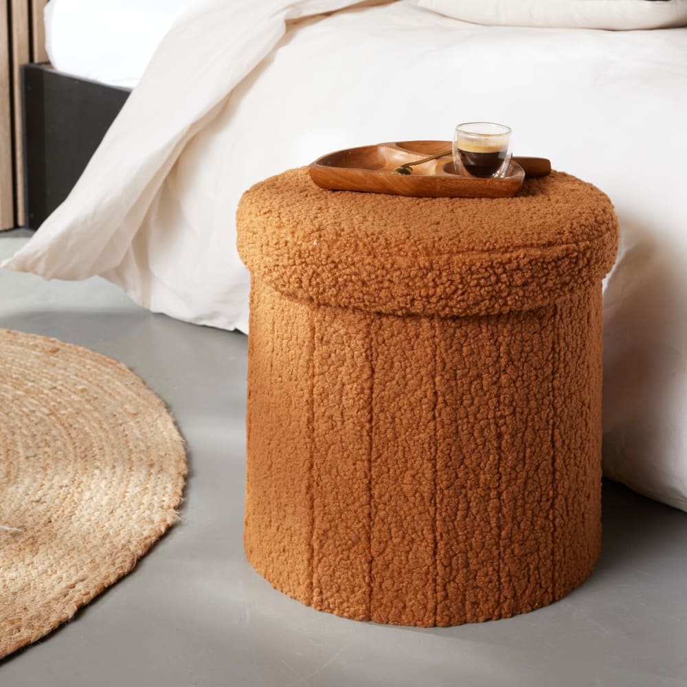 Factory, pouf en tissu ou velours, photo du marchand