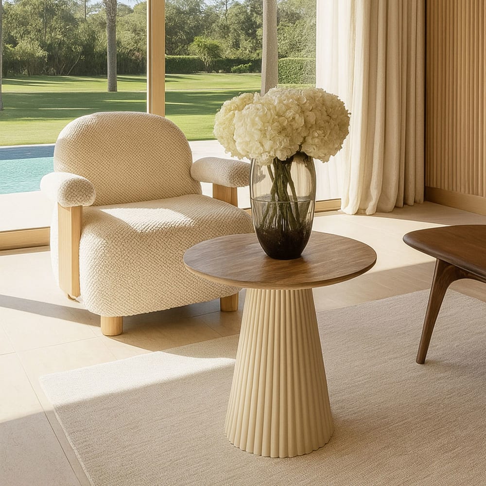 Now’s Home, table d’appoint en métal, photo du marchand