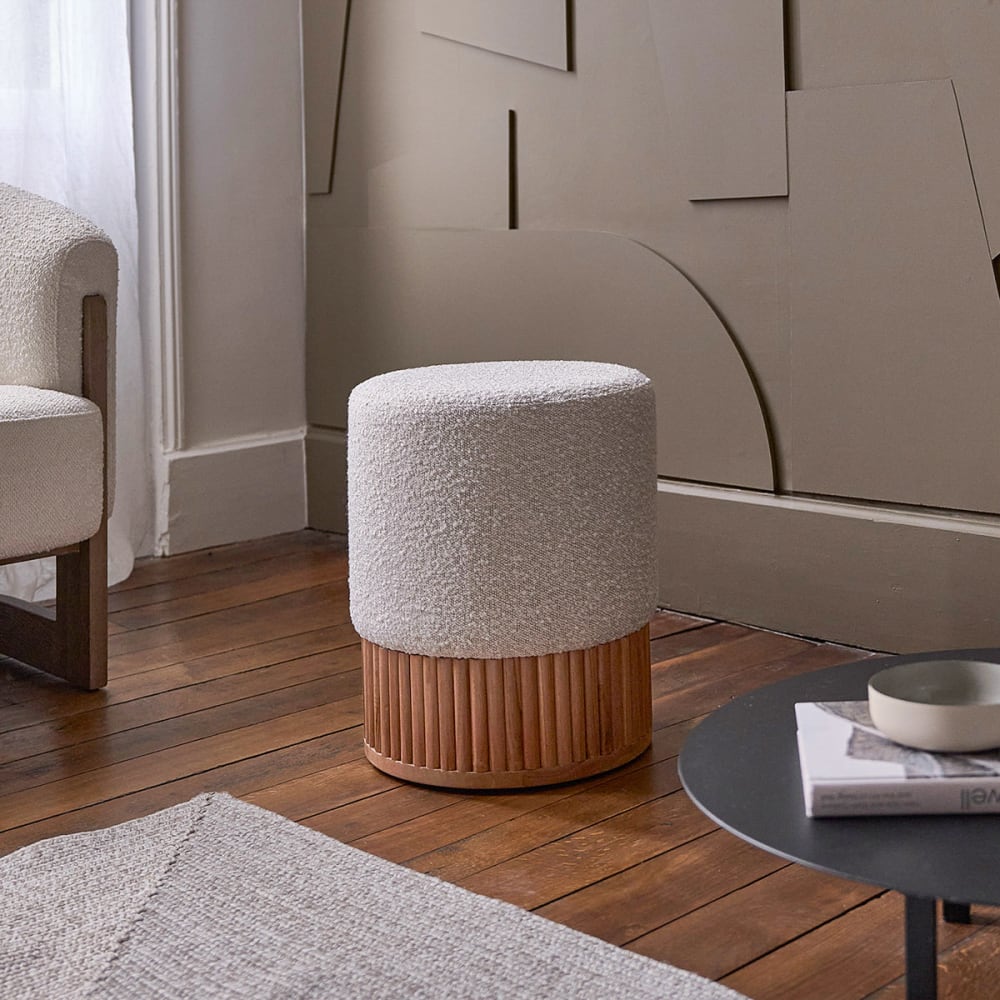Berah Getah, pouf en tissu ou velours, photo du marchand