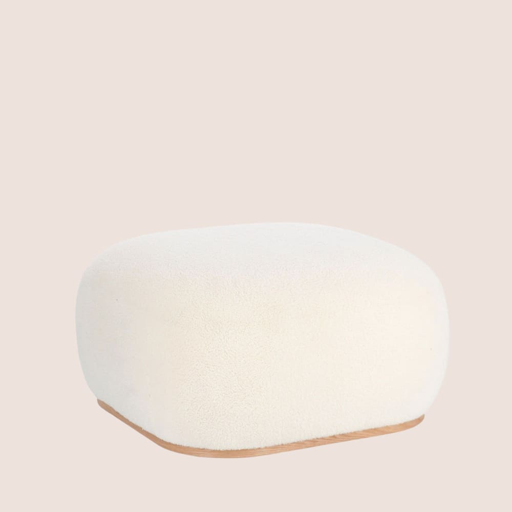Hellin, pouf en tissu ou velours, photo du marchand
