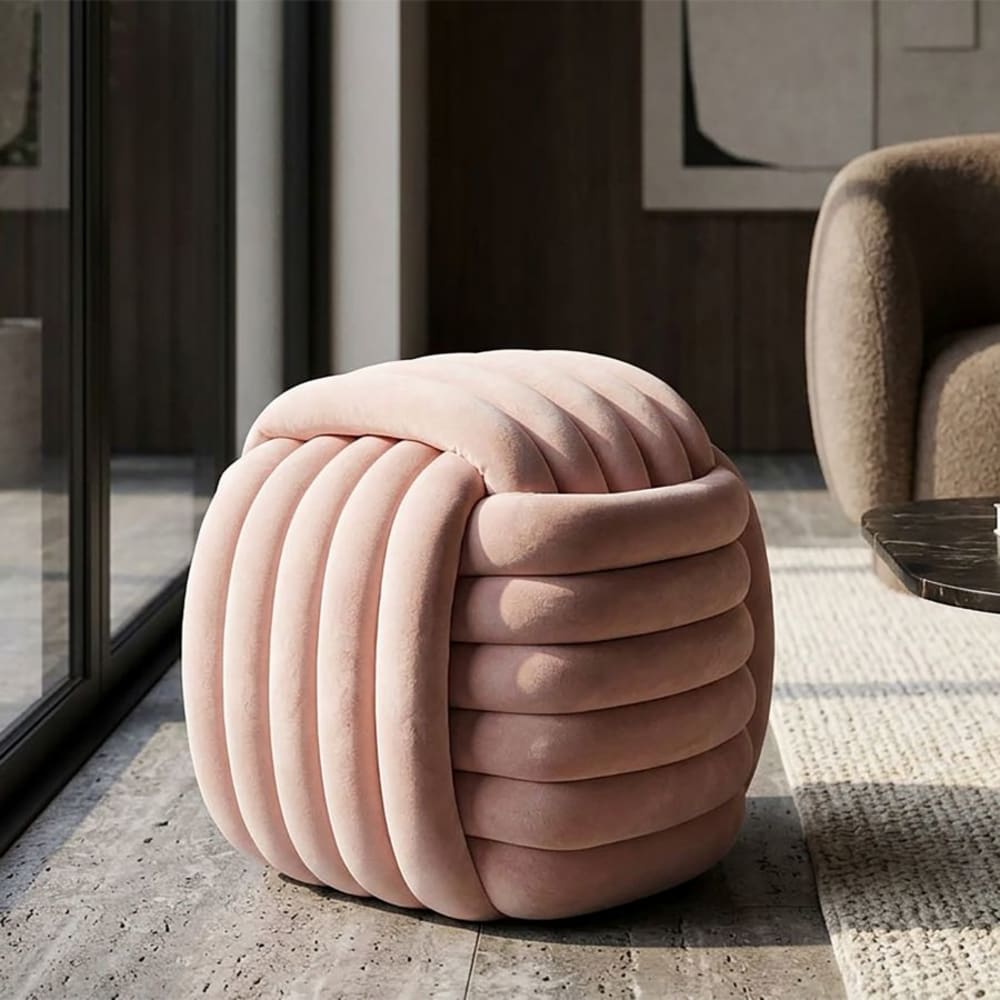 Mauro Ferretti, pouf en tissu ou velours, photo du marchand