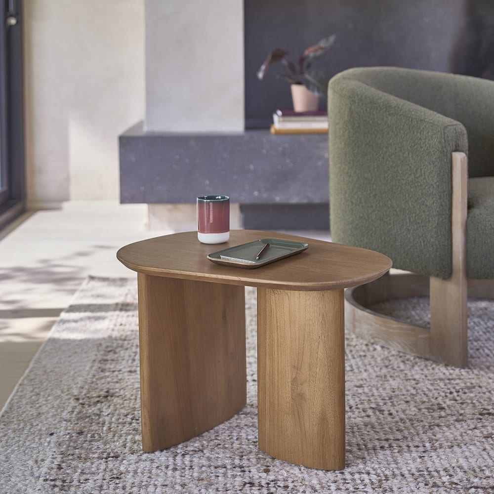 Berah Getah, table d’appoint en bois massif, photo du marchand