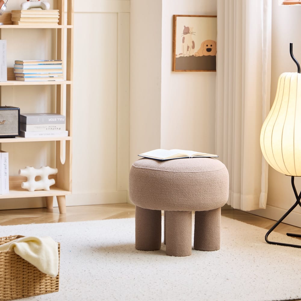 Nordlys, pouf en tissu ou velours, photo du marchand