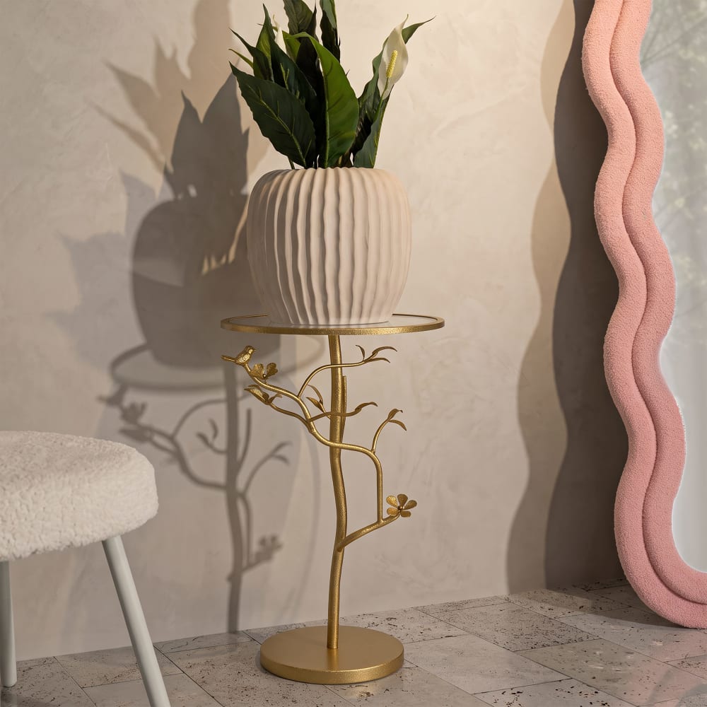 Mauro Ferretti, table d’appoint en verre, photo du marchand