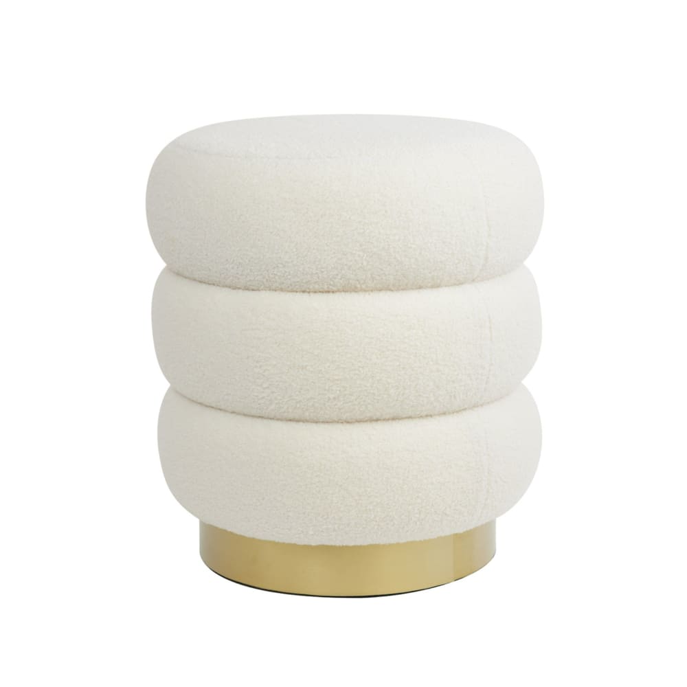 Light & Living, pouf en tissu ou velours, photo du marchand