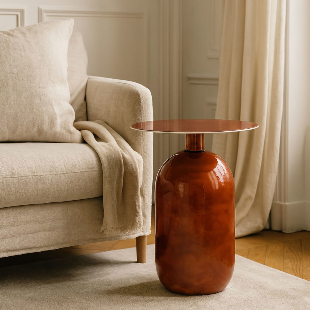 Now’s Home, table d’appoint en bois massif, photo du marchand
