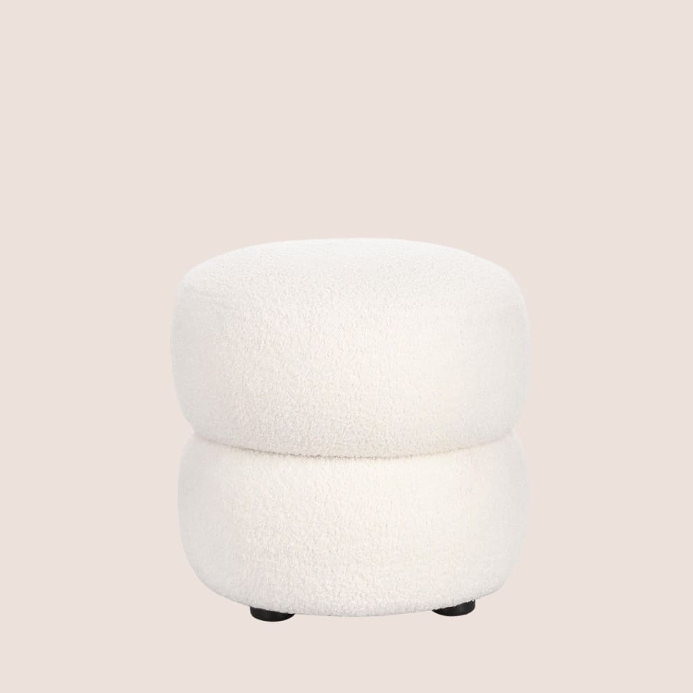 Hellin, pouf en tissu ou velours, photo du marchand
