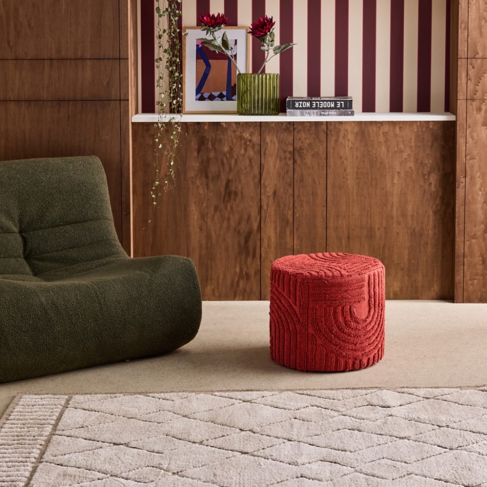 sweeek, pouf en tissu ou velours, photo du marchand