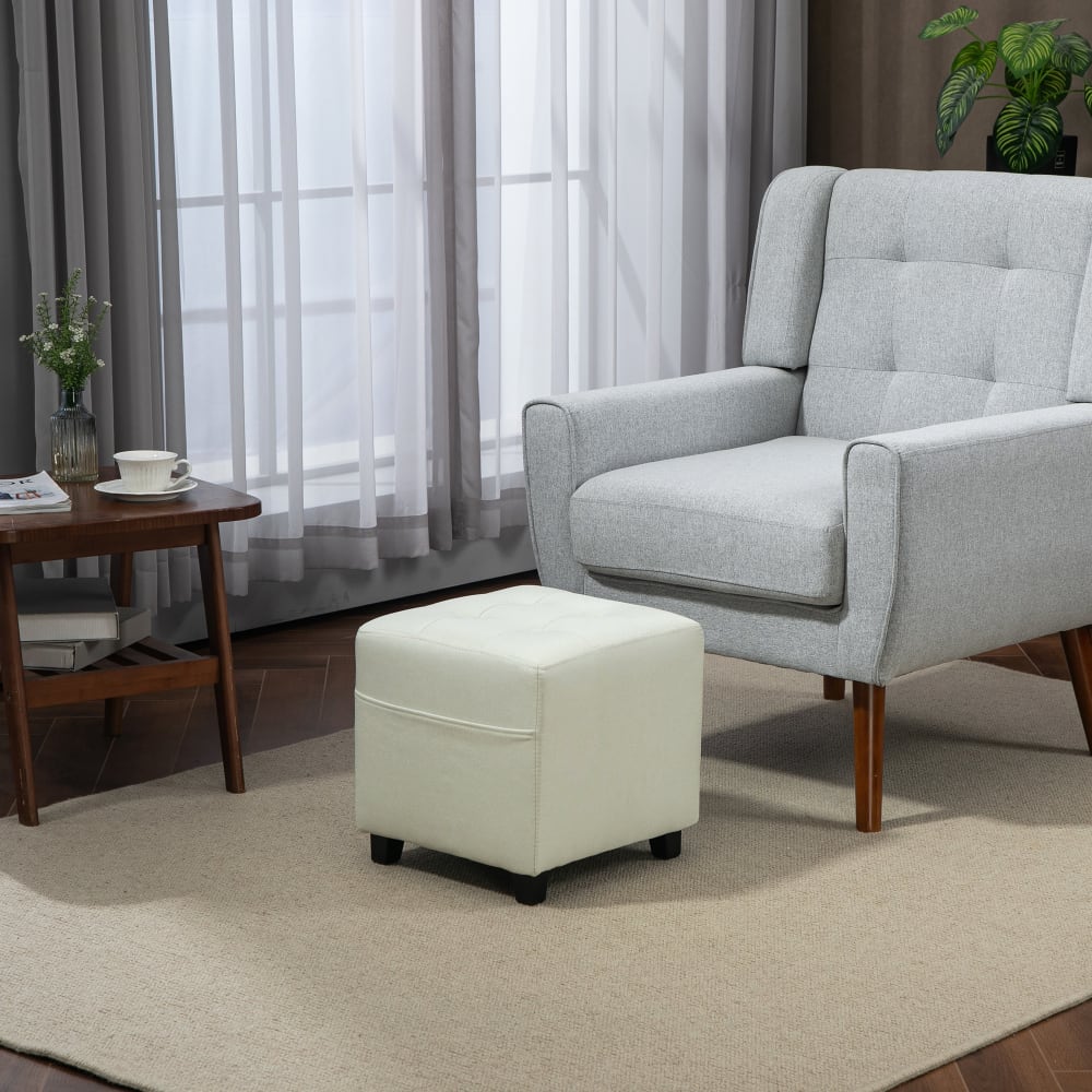 Homcom, pouf en tissu ou velours, photo du marchand