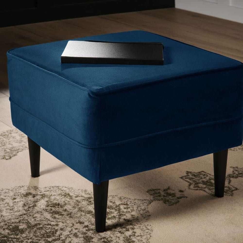 Camif, pouf en tissu ou velours, photo du marchand