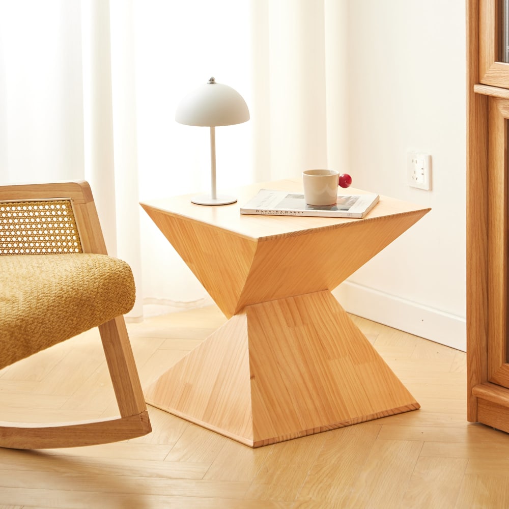 Nordlys, table d’appoint en bois massif, photo du marchand