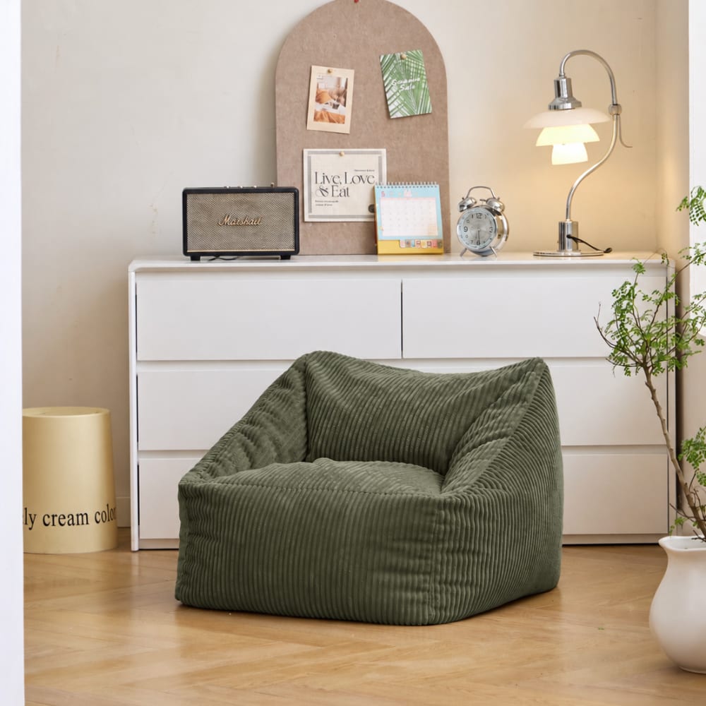 Nordlys, pouf en tissu ou velours, photo du marchand