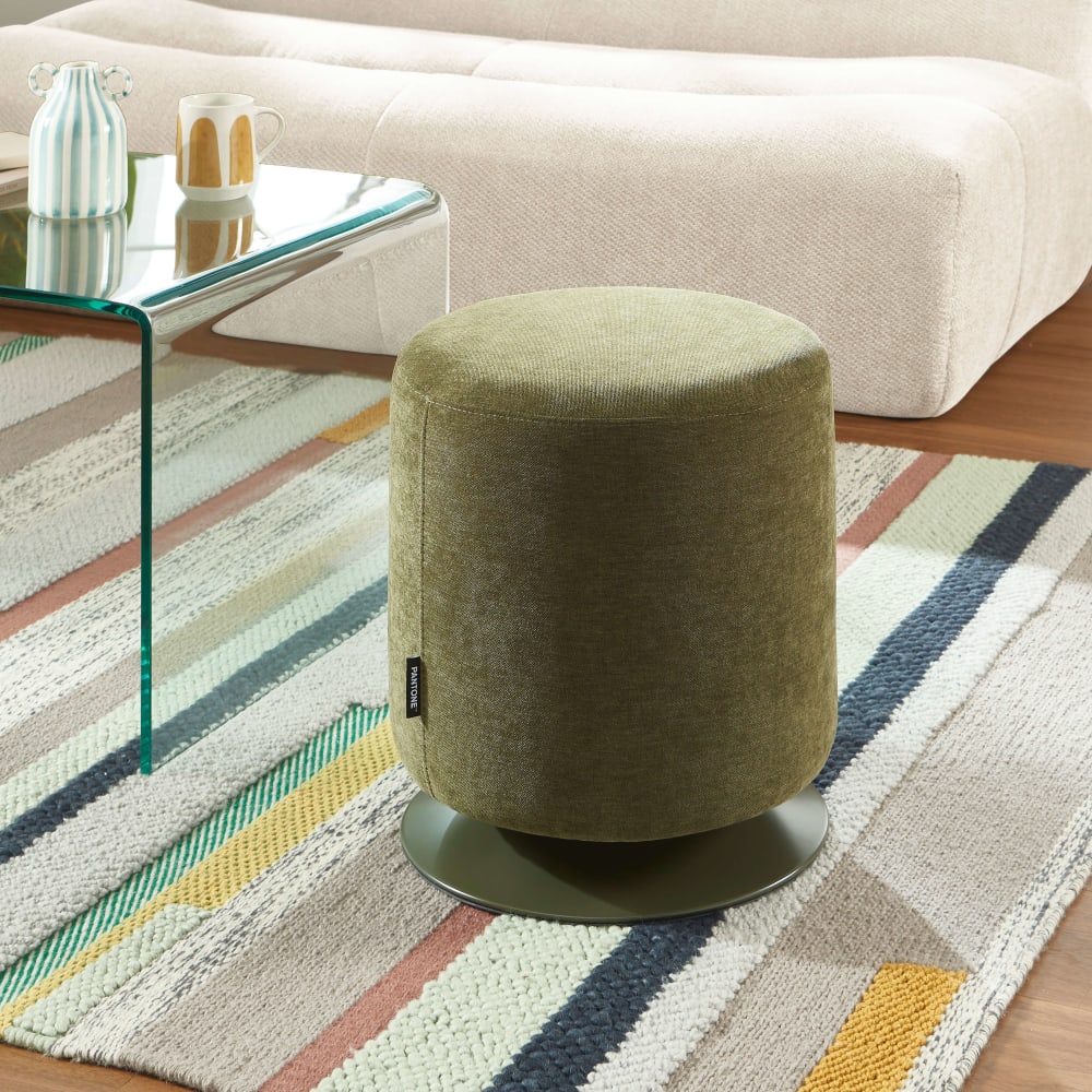 Pantone, pouf en tissu ou velours, photo du marchand