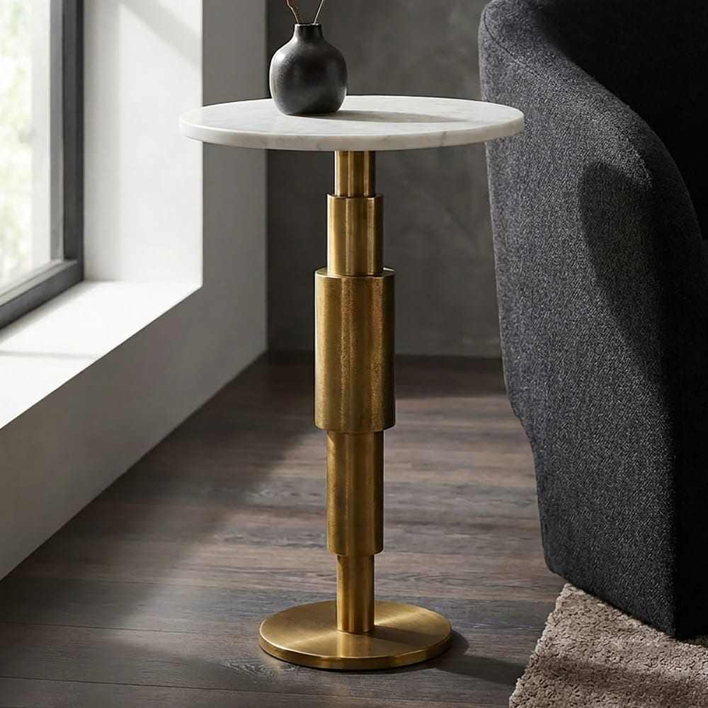 FineBuy, table d’appoint en marbre, photo du marchand