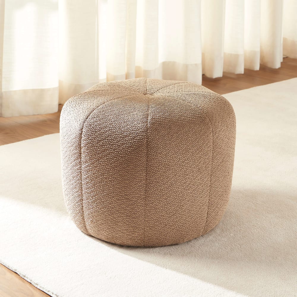 Baita, pouf en tissu ou velours, photo du marchand