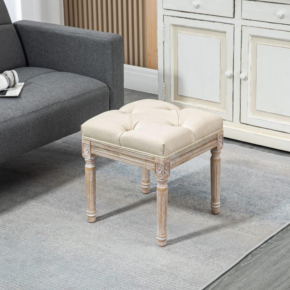 Homcom, pouf en tissu ou velours, photo du marchand