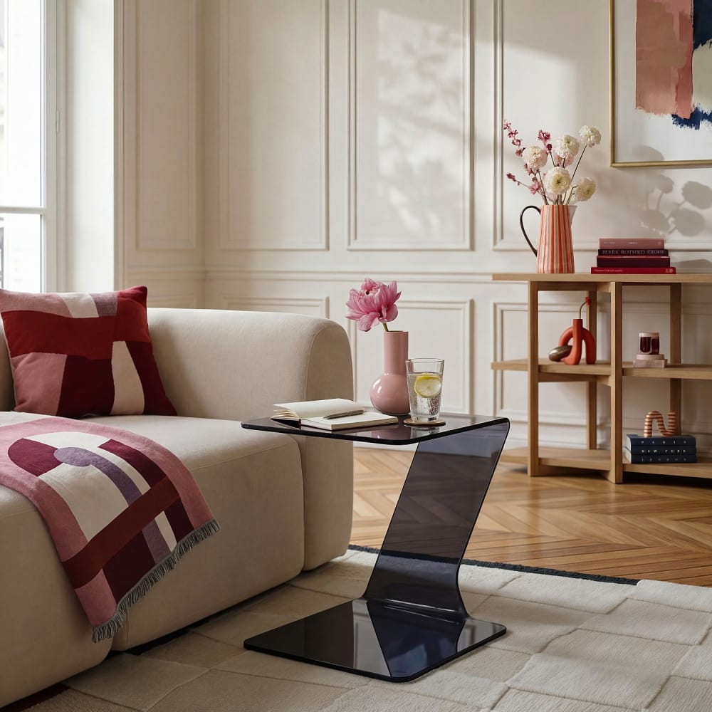Habitat, table d’appoint en verre, photo du marchand