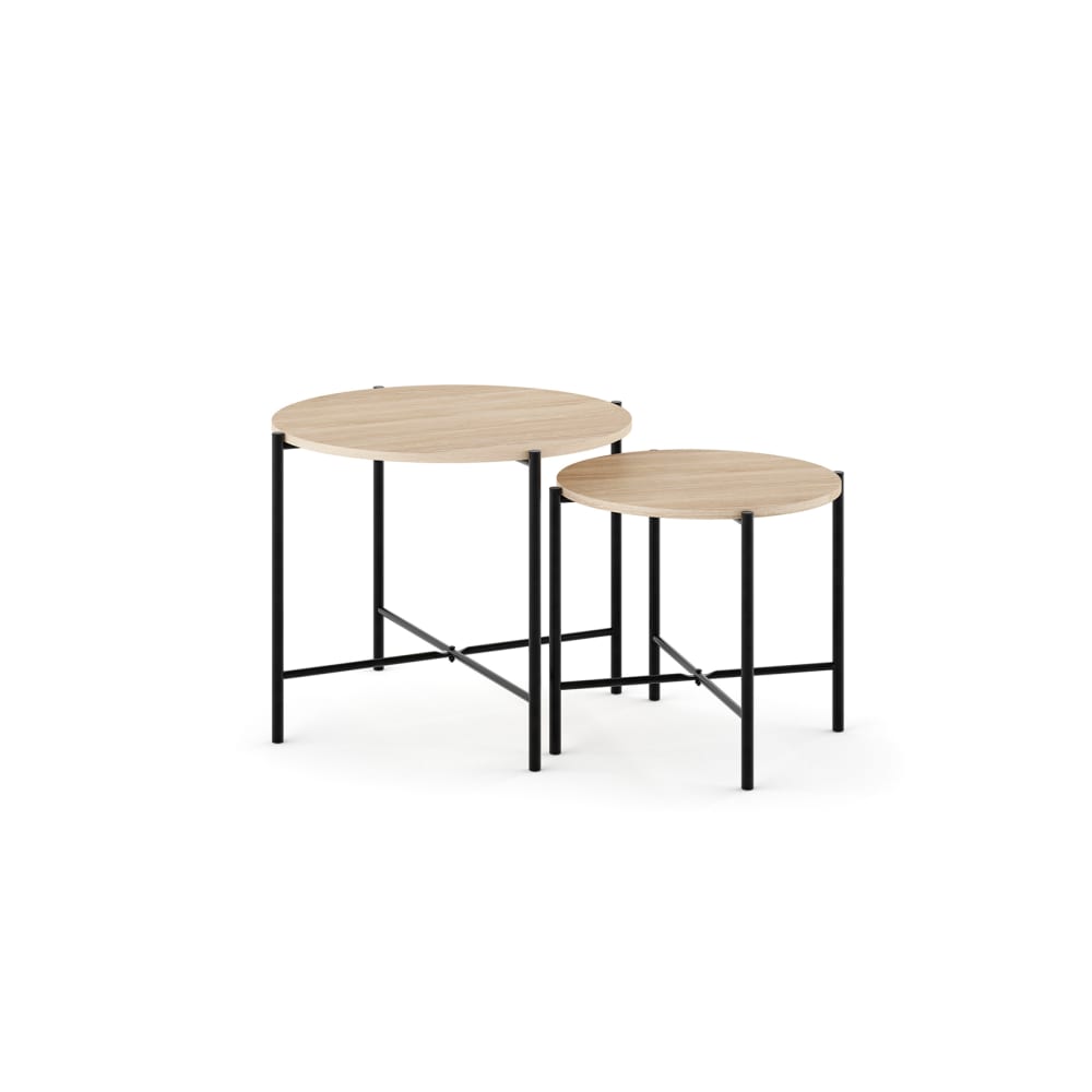 Hispanohogar, table d’appoint en bois massif, photo du marchand