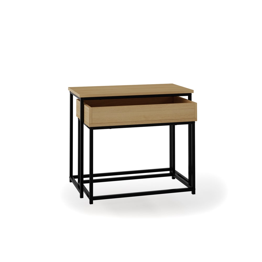 Hispanohogar, table d’appoint en bois massif, photo du marchand