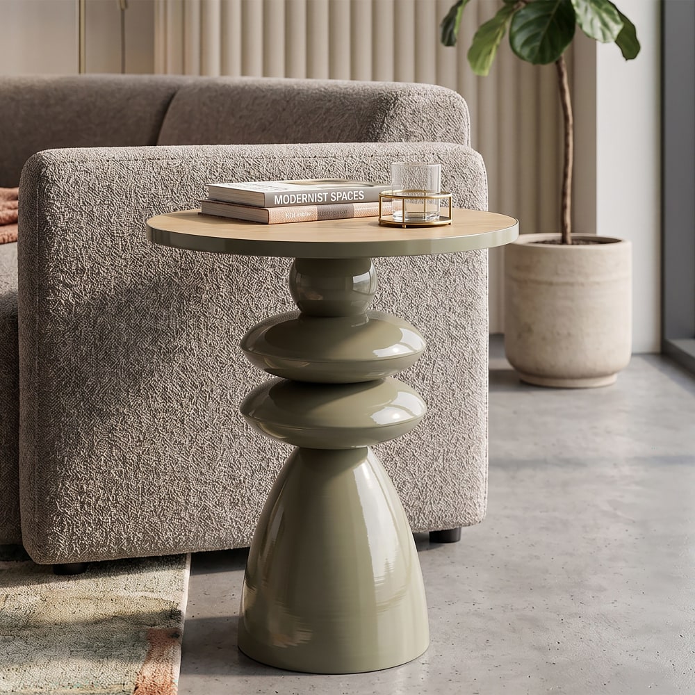 Mauro Ferretti, table d’appoint en métal, photo du marchand