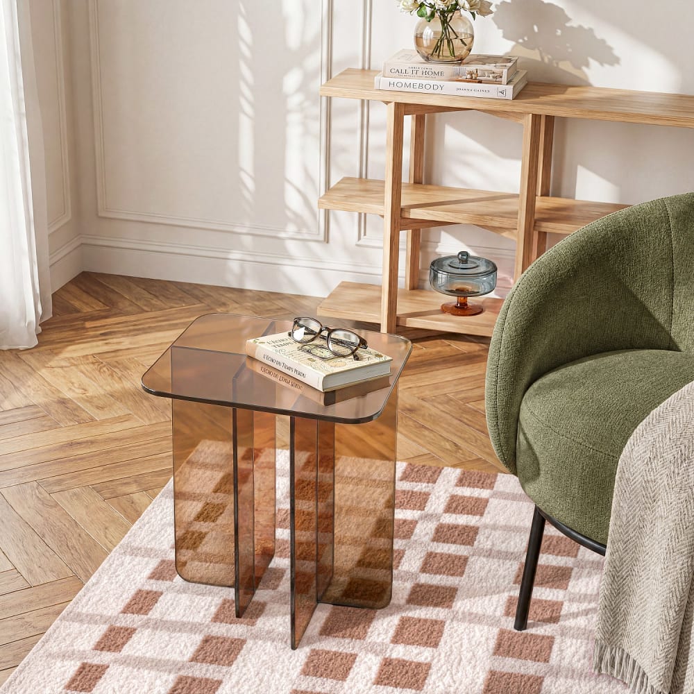 Habitat, table d’appoint en verre, photo du marchand