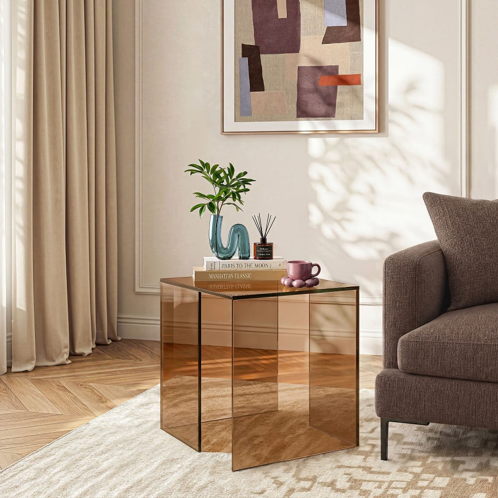 Habitat, table d’appoint en verre, photo du marchand