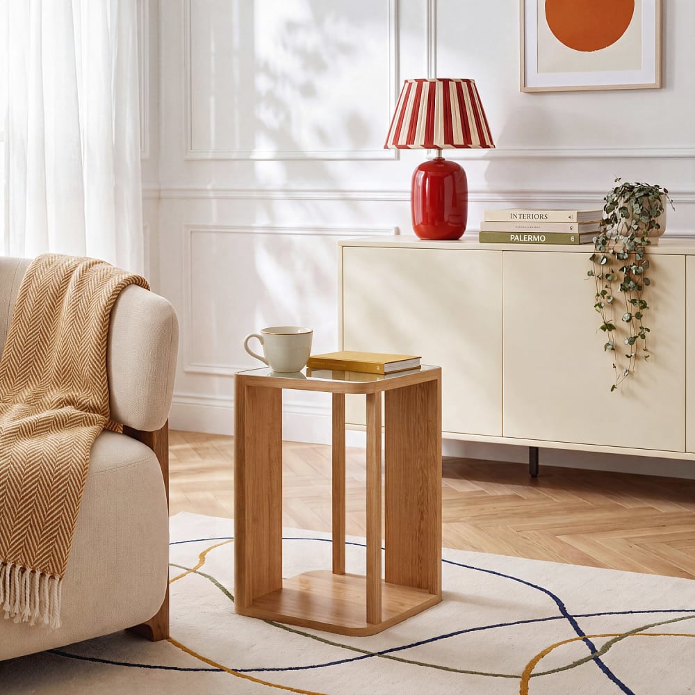 Habitat, table d’appoint en verre, photo du marchand