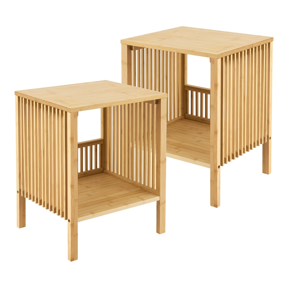 Helloshop26, table d’appoint en bois massif, photo du marchand