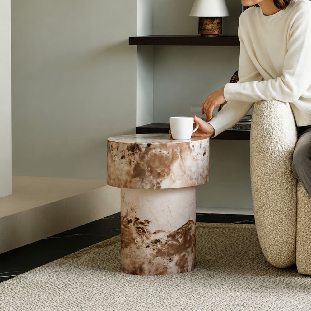 Mobilier Deco, table d’appoint en marbre, photo du marchand
