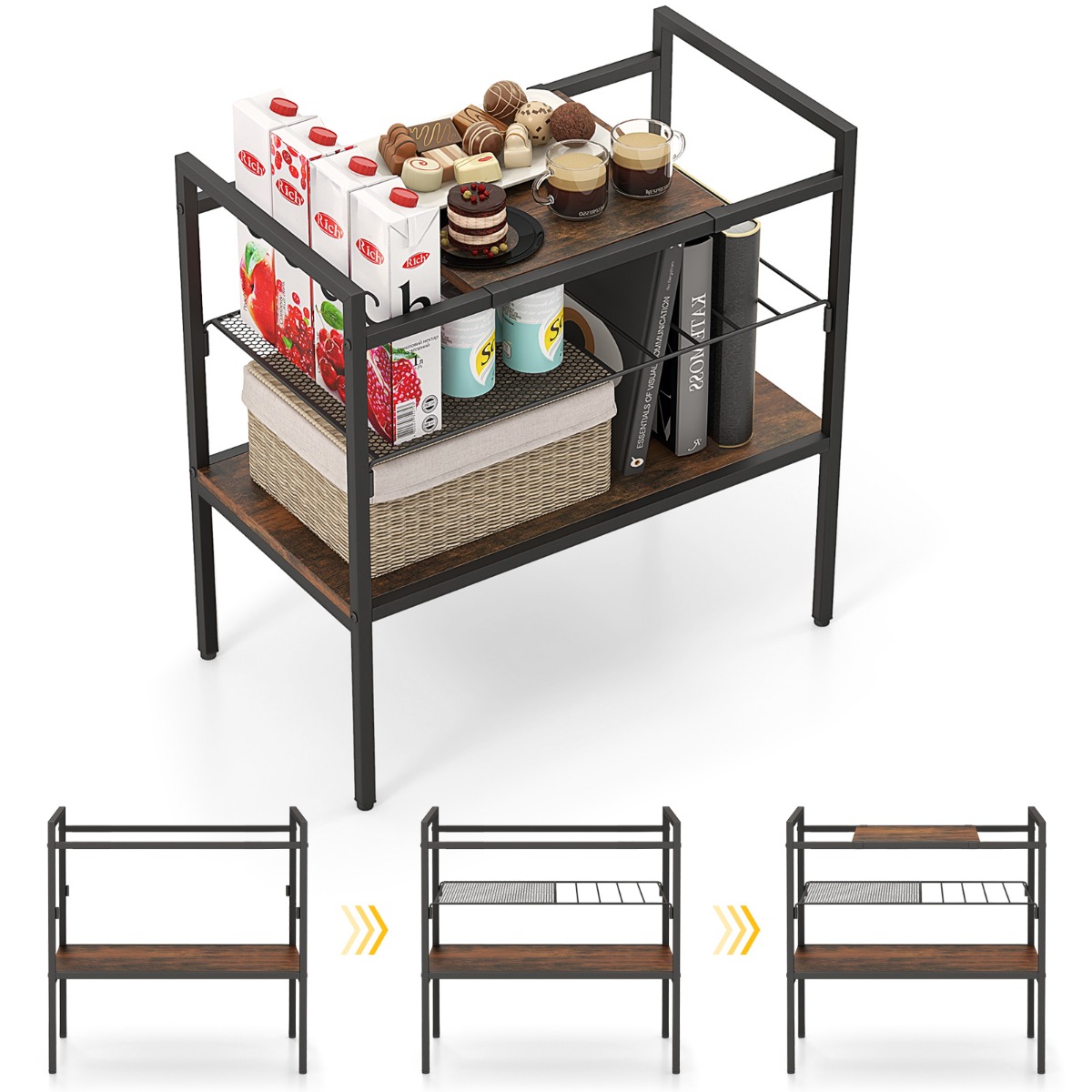 Costway, table d’appoint en bois, photo du marchand