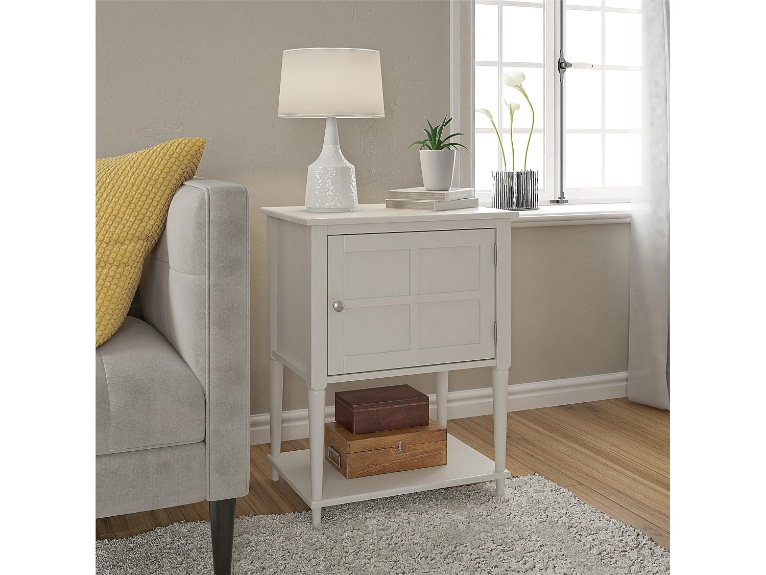 Dorel Home, table d’appoint en panneau, photo du marchand