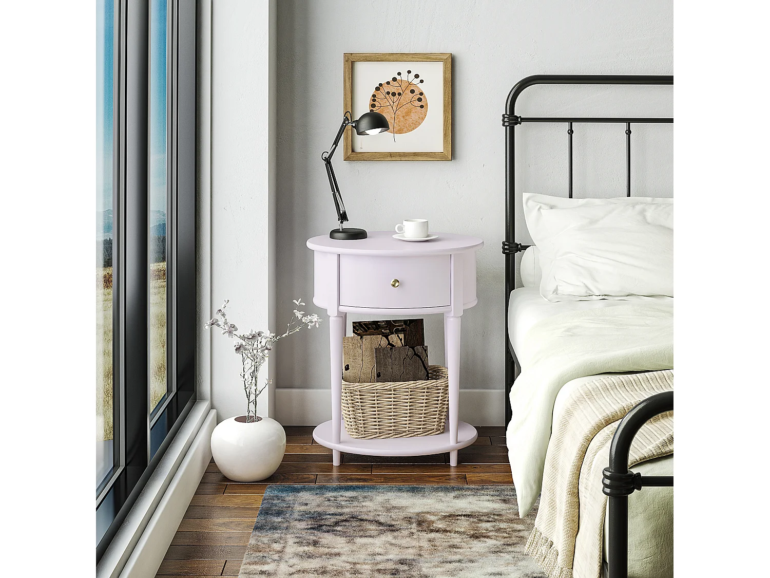 Loft24, table d’appoint en panneau, photo du marchand