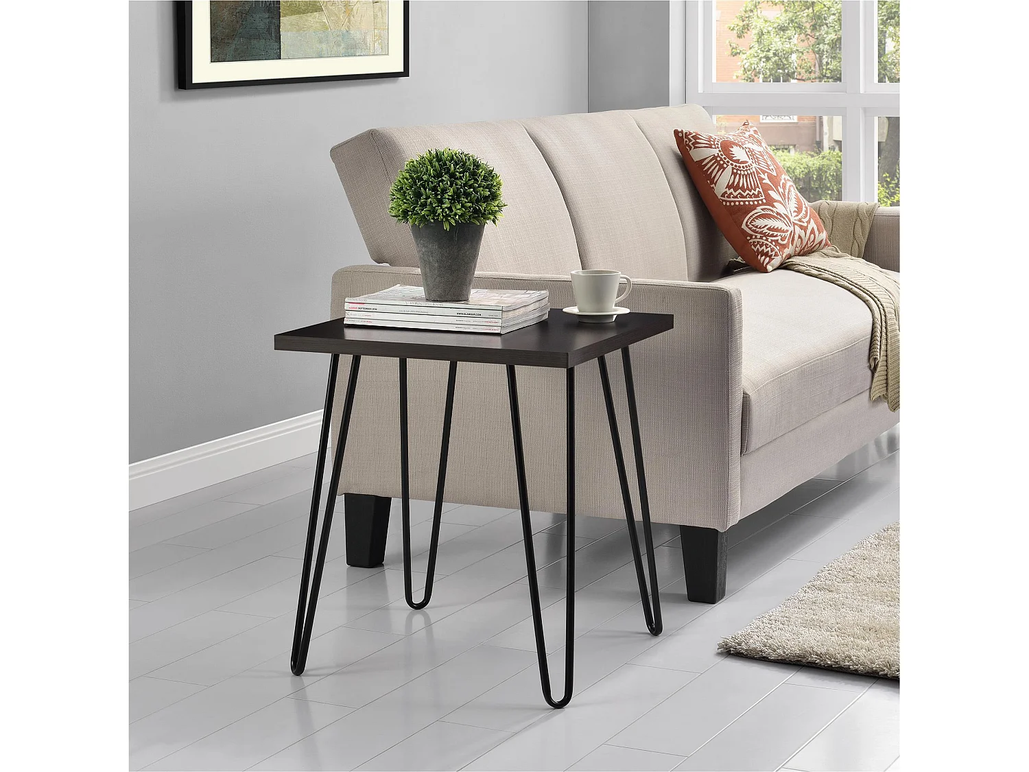 Dorel Home, table d’appoint en résine, photo du marchand