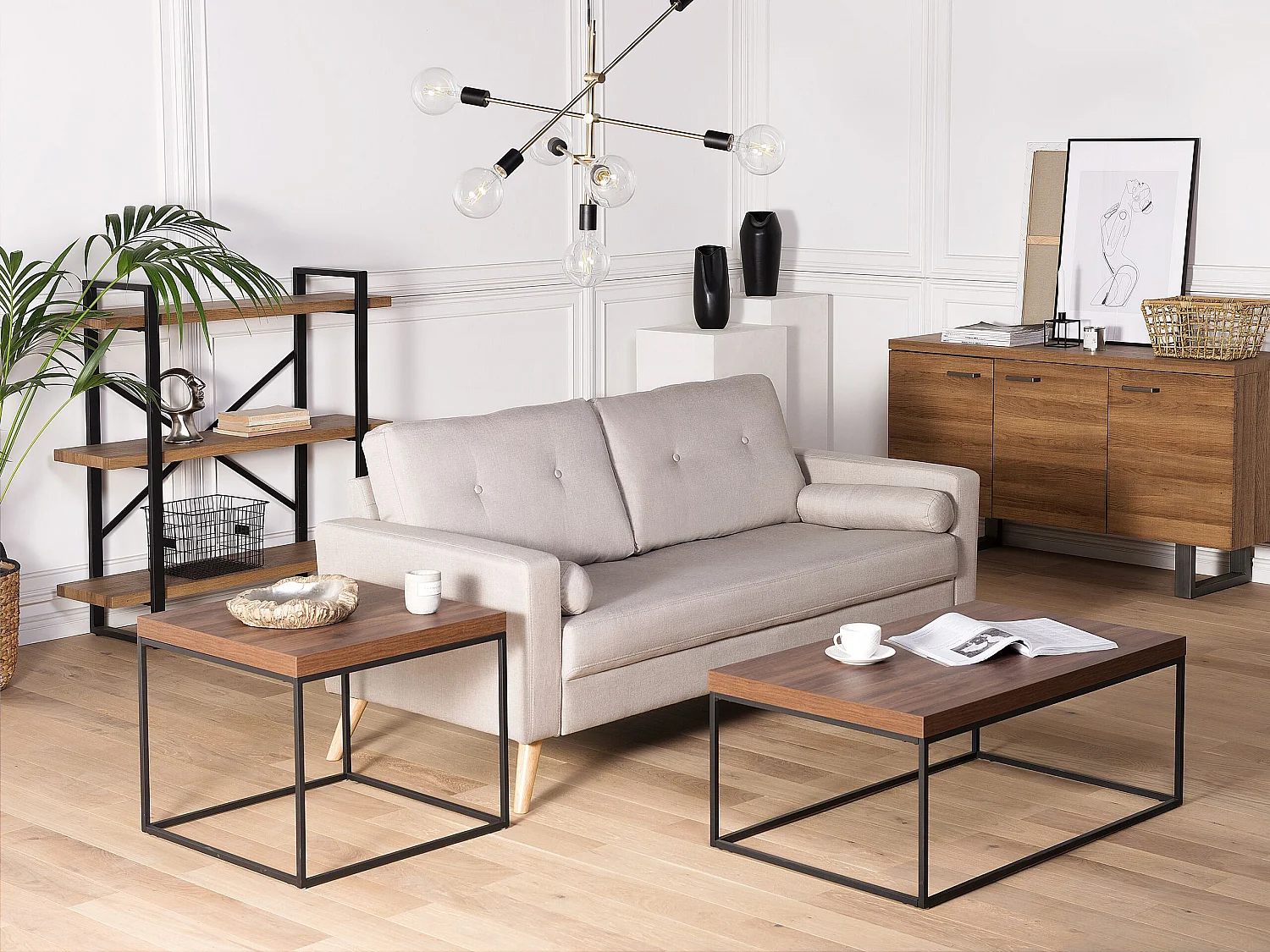 Beliani Delano, table d’appoint en panneau, photo du marchand